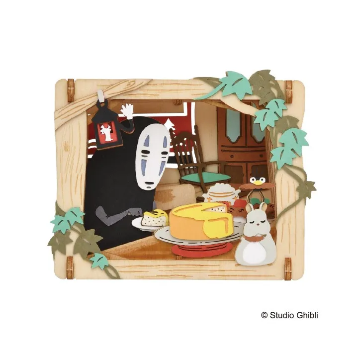 Paper Theater Wood Style No Face’s dessert - Spirited Away